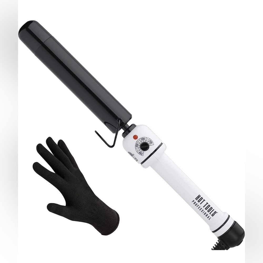 Hot Tools 1¼" Nano Ceramic® Curling Wand with Glove - NEW in Box